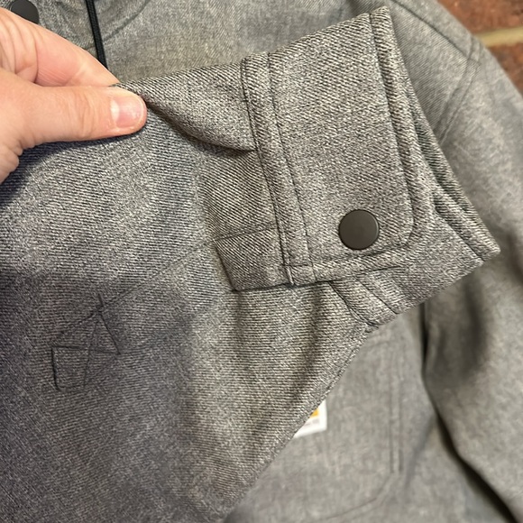 Like New! Men’s SZ XL Carhartt relaxed fit Rain Defender fleece lined jacket. - Picture 4 of 8
